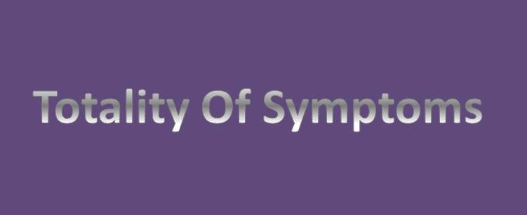 TOTALITY OF SYMPTOMS AND ITS VARIOUS CONCEPTS | HDS