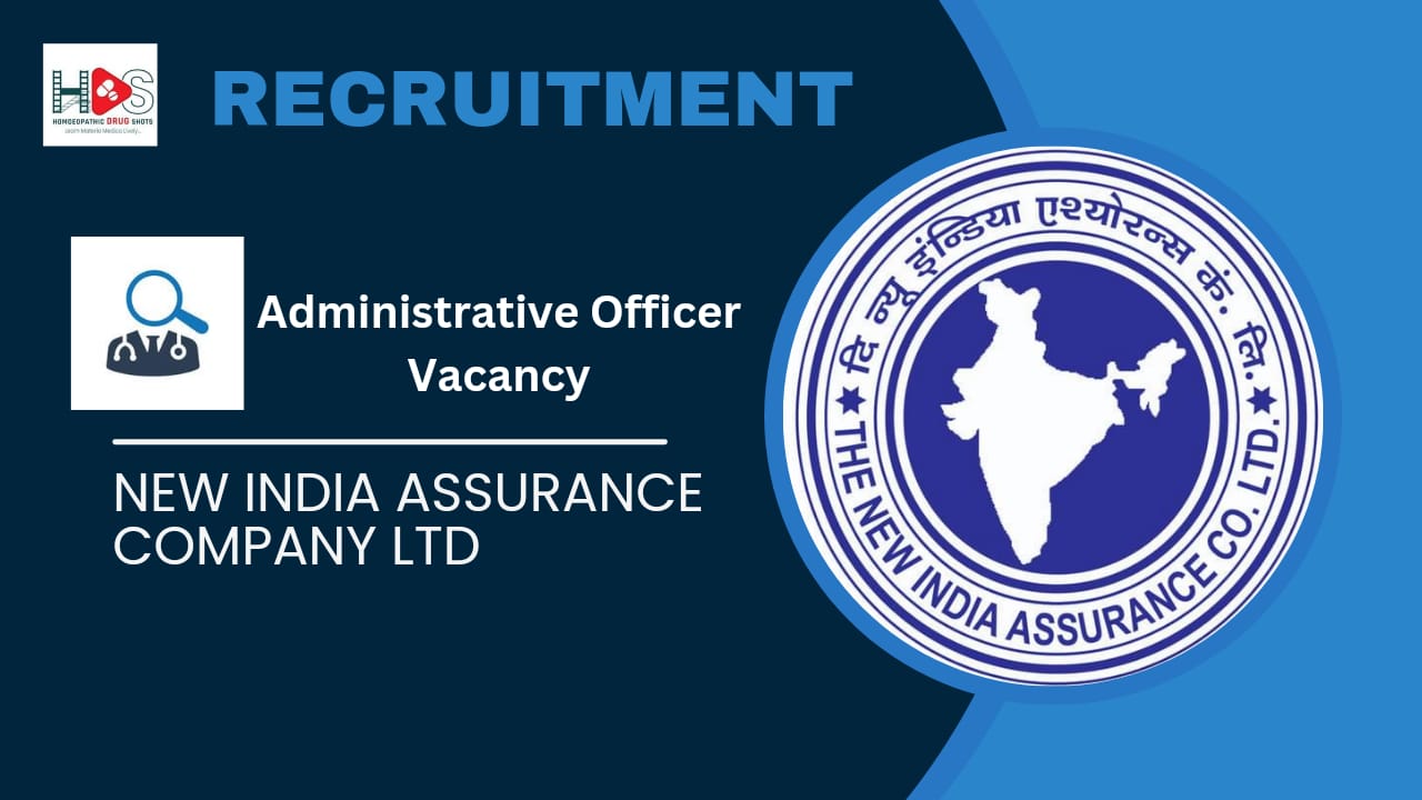 Administrative Officer Vacancy | New India Assurance | HDS