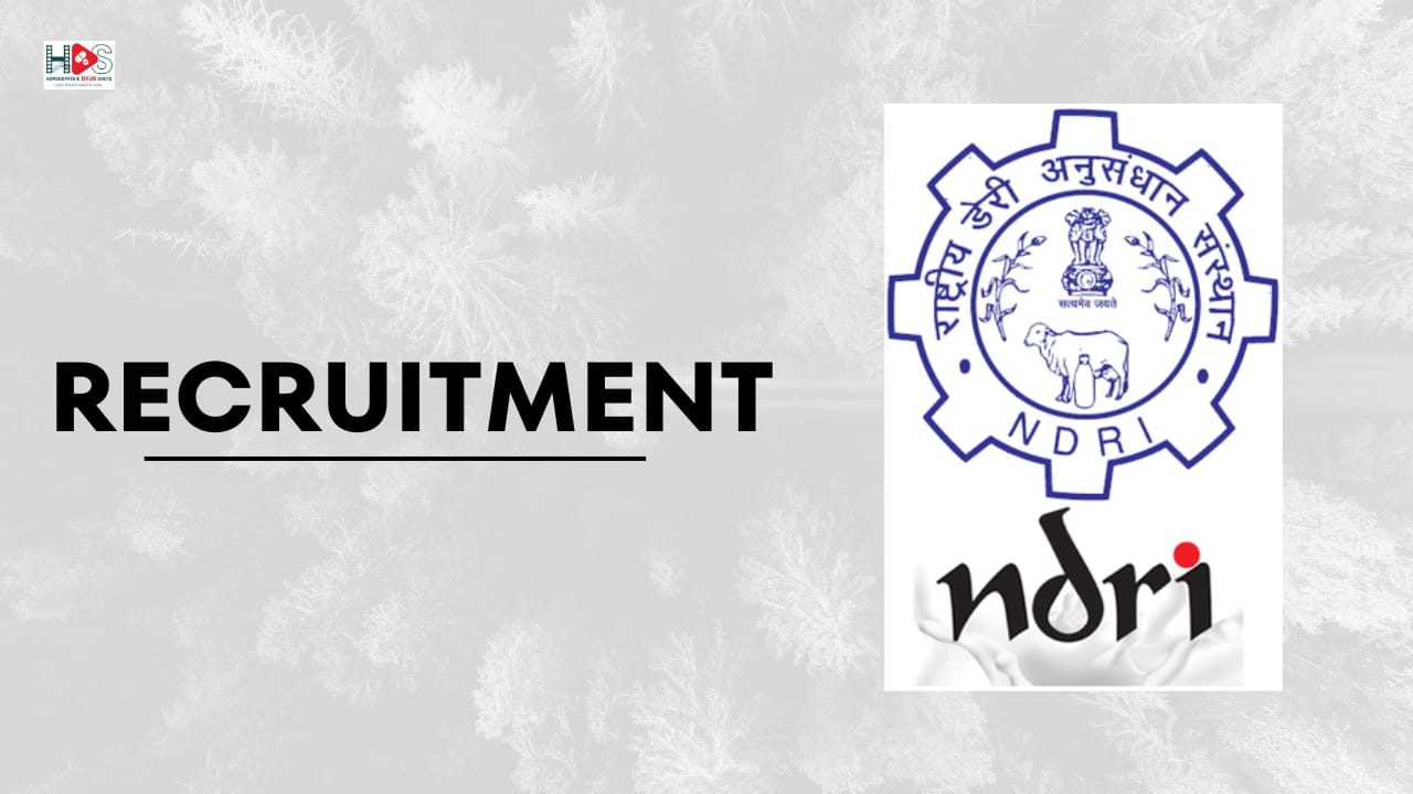 National Dairy Research Institute, Haryana Recruitment | HDS