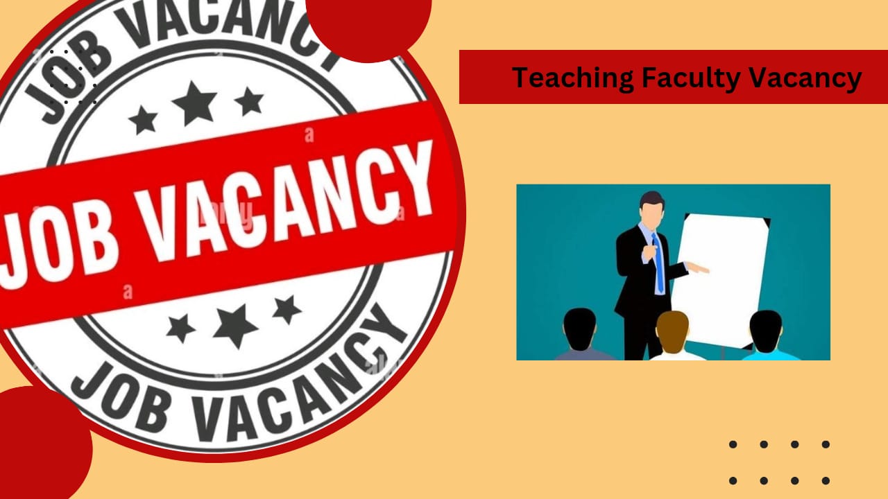 NEIAH, Shillong: Teaching Faculty Opening | HDS