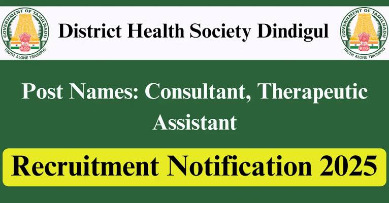 DHS Dindigul AYUSH Consultant Jobs 2025 – Apply Now