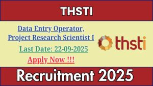 Project Research Scientist Job at THSTI Faridabad