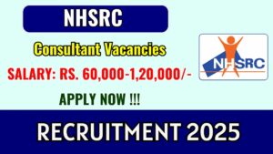 NHSRC Recruitment 2025: Consultant Job in New Delhi