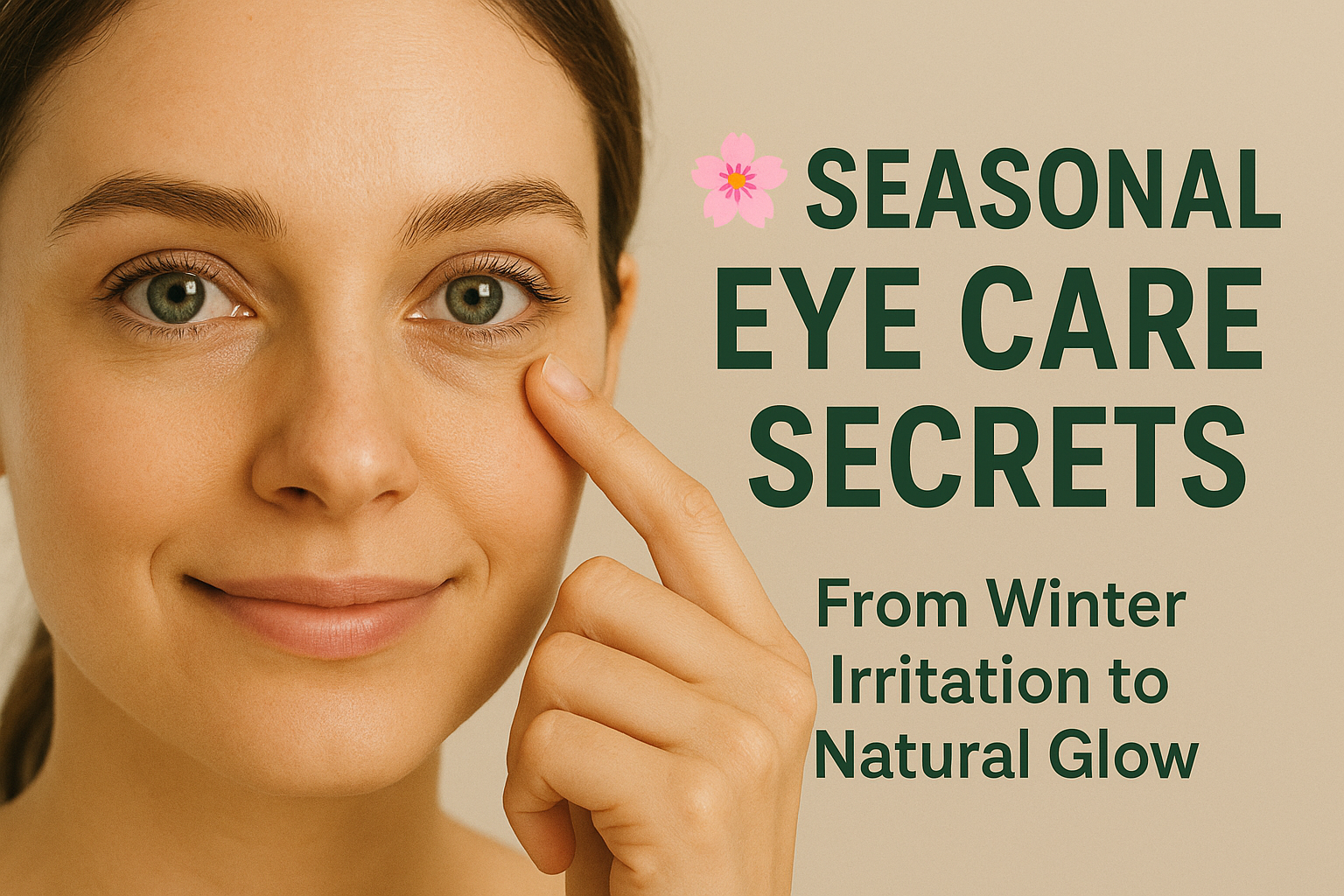 🌸 Seasonal Eye Care Secrets 👁️✨ – From Winter Irritation to Natural Glow