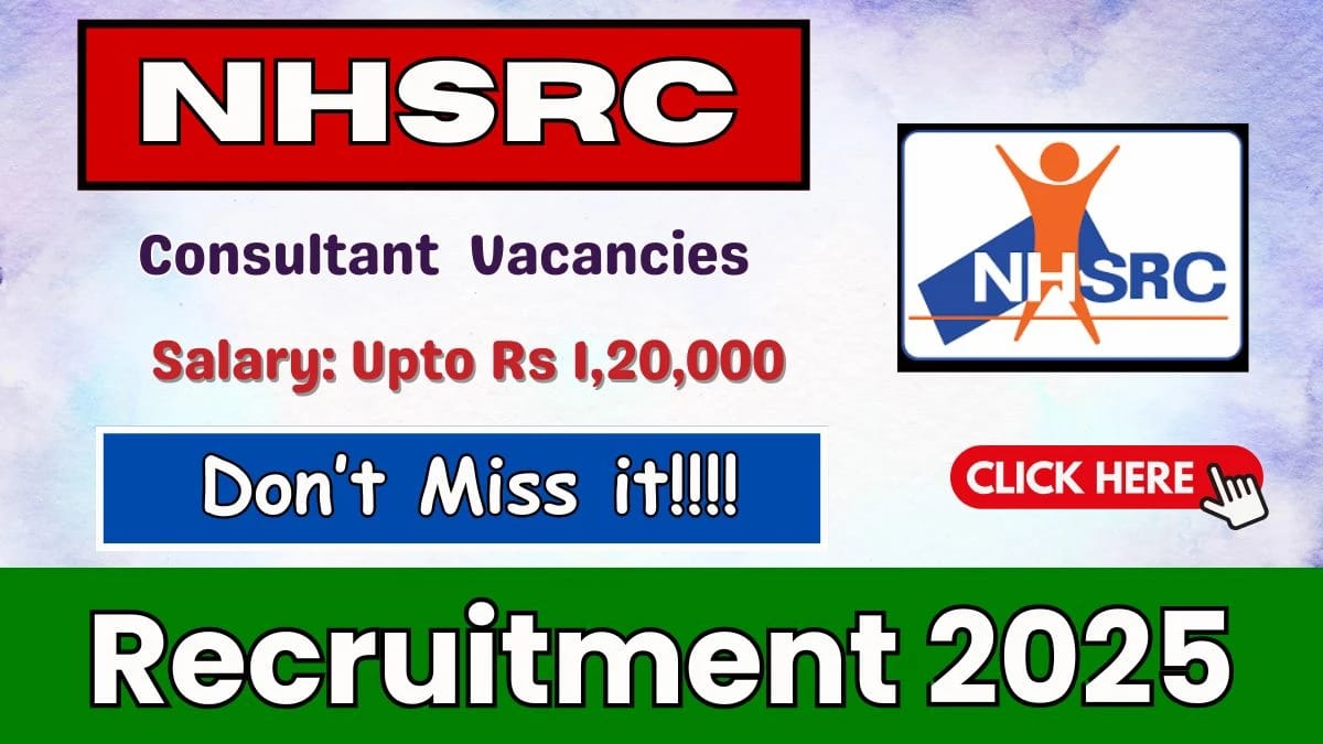 NHSRC Assam Consultant Recruitment 2025
