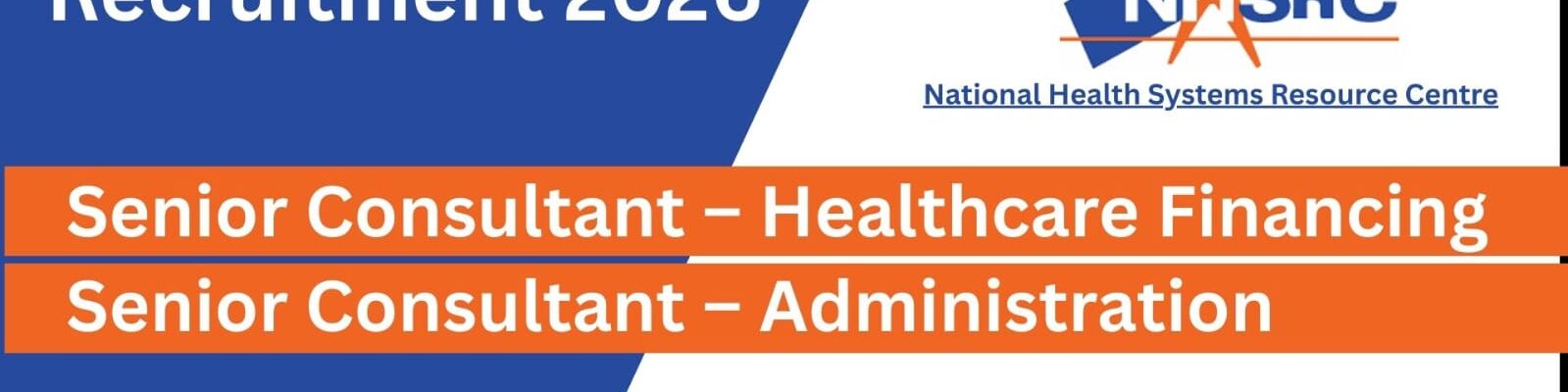 Senior Consultant Job at NHSRC New Delhi